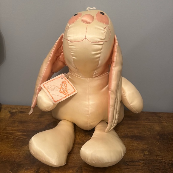 Toni’s Corner Other - Toni’s Corner Vintage Satin Bunny Rabbit Nursery Decor 1950s Large